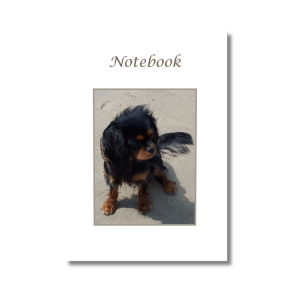 Cute Cavalier puppy notebook (Paperback)